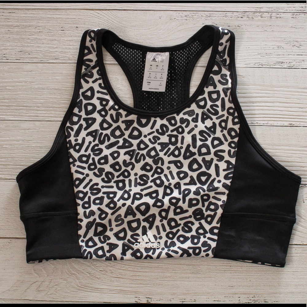 Adidas Graphic Print Sports Bra